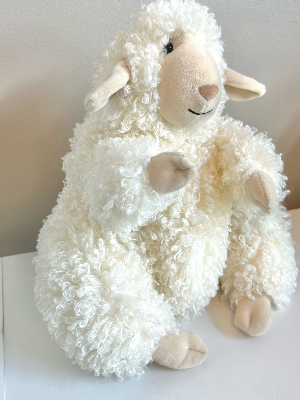 Jellycat Bobbleton Sheep (Retired)Curly Plush Sitting Nursery Decor
10" - Picture 11 of 13